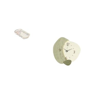 Imagem de Fenteer Conjunto Elegante de Bandeja Multifuncional E Relógio de Parede Decorativo para Cozinha, Banheiro, Penteadeira, Café, Escritório, Fazenda, Café Da Man