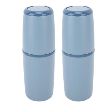 Imagem de Estojo para escova de dentes de viagem, portátil, higiênico, durável, suporte de pasta de dentes, organizador de armazenamento para viagens de negócios, viagens, trabalho, escola, plástico, pacote com