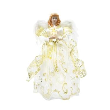Imagem de Vaveren Figura de Anjo para Decoração de árvore, Topo Clássico de Anjo para Decoração de Casa, Feriados E Ano Novo