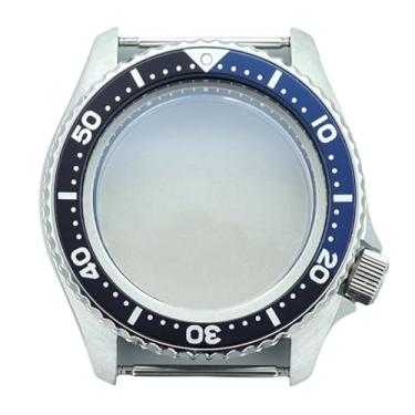 Imagem de FEIYASHI Capa de relógio mecânica de 42,5 mm, vidro de cristal de safira para movimento NH34 NH35 NH36, Para NH35 34 36 38 Movimento + Anel Capítulo Azul 3, Capa de relógio de luxo