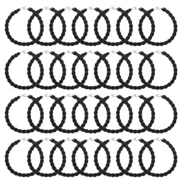 Imagem de 28 tiras de botas, ligas elásticas de poliéster com gancho de metal, tiras militares para botas militares, acessórios para caminhadas ao ar livre, esqui, ciclismo, escalada (preta)