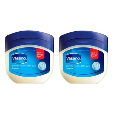 Imagem de Kit 2 Geléia De Vaselina Vasenol 100% Pura 100g - Vasenol