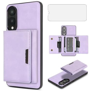 Imagem de Asuwish Capa de celular para Samsung Galaxy S25 Edge, capa magnética destacável com protetor de tela de vidro e suporte de cartão de crédito de couro PU com compartimento para celular S25Edge 25S S 25