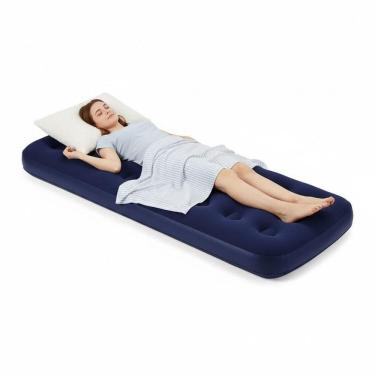 Imagem de Colchão Inflável Liso Solteiro 191x73x22cm Azul