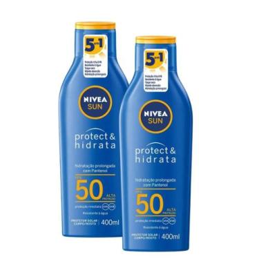 Imagem de Kit 2 Protetor Solar Nivea Sun Protect & Hidrata FPS 50 Loção 400ml, 4
