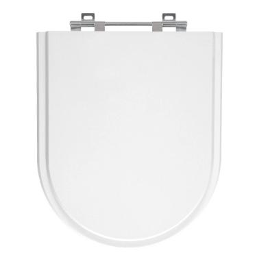 Imagem de Assento Sanitário Luna Branco Tampa para Vaso Icasa de Madeira Laqueada 