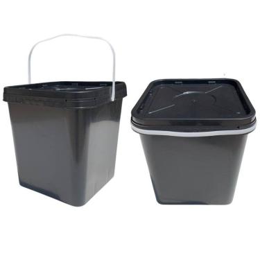 Imagem de Balde Quadrado 16L Para Limpeza Com Tampa Lacre