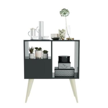 Imagem de Aparador Buffet Multiuso Retrô Cantinho do Café Marrocos - oem, Preto