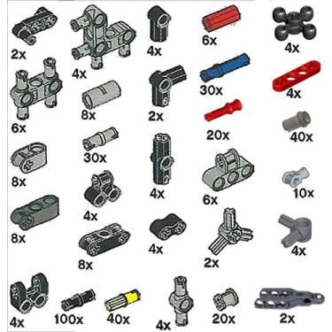 Imagem de Bloco de construção SEEMEY 389 unidades Technic Pegs Joints Peg-Joints