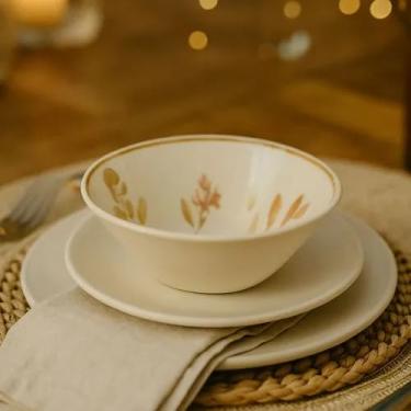 Imagem de Oxford Conjunto de 4 Tigelas Biona em Cerâmica, 600ml, Colorido, Resistente a Micro-ondas e Lava-louças (Chá das 5)