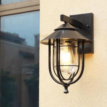 Imagem de Luminária de parede externa LED contemporânea, elétrica, simples e à prova d'água, para varanda, corredor, pátio, jardim, entrada de casa, hotel, corredor (9260 Elétrica)