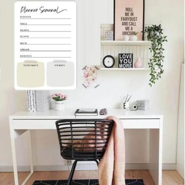 Imagem de Quadro Lousa Magnética Planejamento Planner Semanal - Mod. 1 - Equipe