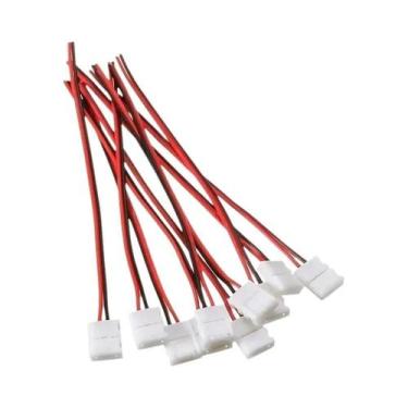 Imagem de Adaptador De Fita LED 3528 De Cor Única 10 Peças Sem Soldagem Conector