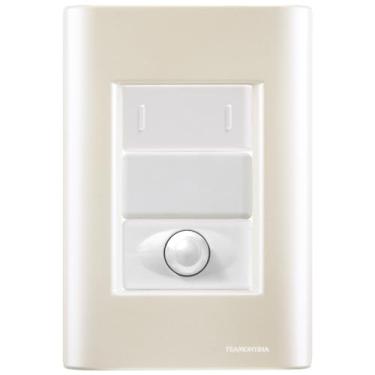 Imagem de Cj Interruptor paralelo + Dimmer ajustável Giz Pérola completo pronto