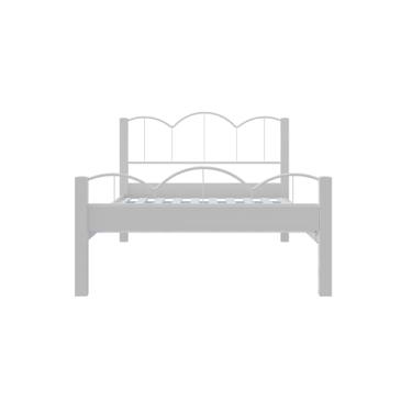 Imagem de Cama Casal MDF com Estrado Madeira Oasis Branco/Branco