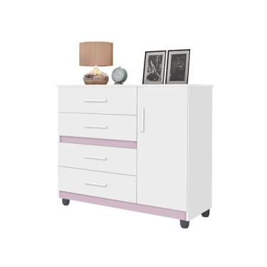 Imagem de Cômoda Espaçosa Para Quarto de Menina Com 1 Porta Tp