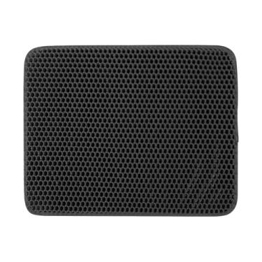 Imagem de Tapete para Areia de Gato À Prova d'Água! Material Anti-Vazamento, Fácil de Limpar e Não Adere à Areia (preto,P 30 * 45CM)