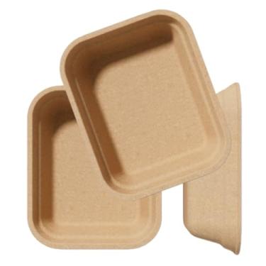 Imagem de Caixa de areia descartável para gatos (pacote com 3), caixas de areia descartáveis para gatinhos, caixa de areia de animais pequenos espessos, fácil de limpar, feita de 100% papel - use sozinho ou