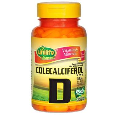 Imagem de Vitamina D Colecalciferol 60 Cápsulas Unilife