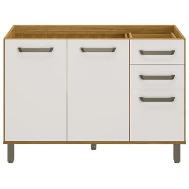 Imagem de Balcao Para Pia 3p 2g 120 Cm Cria J00157 Freijo Off White Pln Freijo Off White