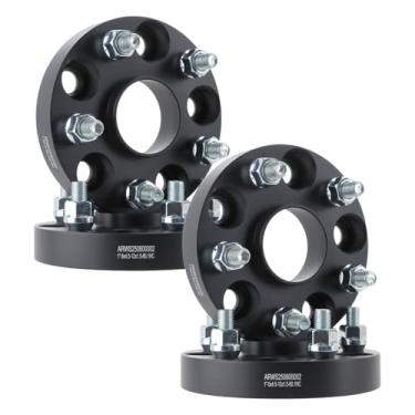 Imagem de VibeUp Espaçadores de roda 5 x 4,5, adaptadores espaçadores de roda centrados no cubo de 2,5 cm com pinos M12 x 1,5 furo de cubo de 60,1 mm, 4 peças adequadas para Camry, RX350, Avalon, ES350, IS2