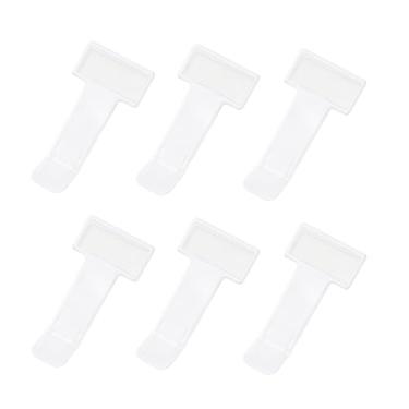 Imagem de Pumwoy 6 peças de suporte de bilhetes de estacionamento para para-brisas de carro, clipe de exibição de plástico transparente para para-brisas automotivos para recibos de bilhetes e Incoive