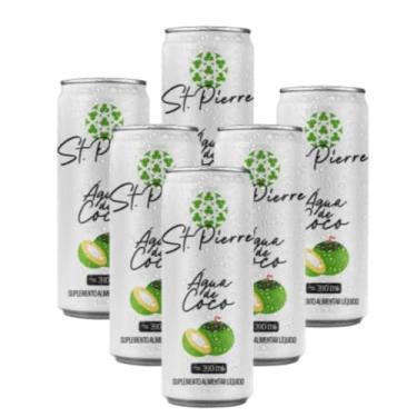 Imagem de Combo Pack 6 latas Refrigerante Diet Zero Açúcar 310ml Pierre (Água de Coco)