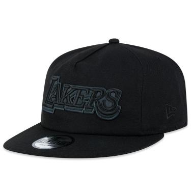 Imagem de Boné NBA Los Angeles New Era The Golfer Back To Black Masculino-Masculino