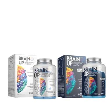 Imagem de Combo Brain Up Nootropic Am/pm + Nootropic 8h Energia Foco E Concentração True 60 cps