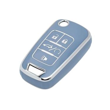 Imagem de Capa para chave de carro Buick Encore Chevy Chevrolet Camaro Equinox Impala Sonic GMC Terrain Flip 5 botões