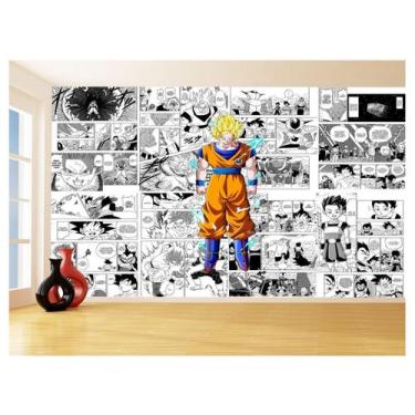 Imagem de Papel De Parede Dragon Ball Goku Página Manga 3,5M Dbz630 - Você Decor