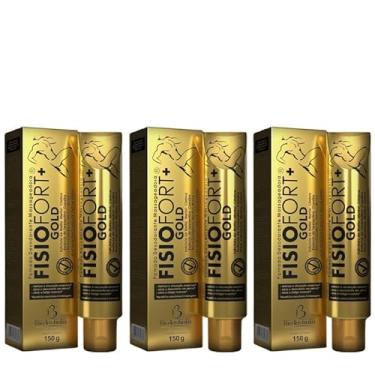 Imagem de Kit com 3 Pomada Massageadora FisioFort Gold 150g Cada Bio Instinto