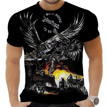 Imagem de Camiseta Camisa Personalizada Rock Metal Judas Priest 3 - Obsidiana Co