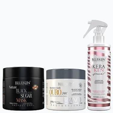 Imagem de Black Sugar Mask Blueken 500G + KeraKen Special Queratina Blueken 300M