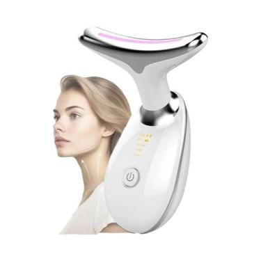 Imagem de Massageador Facial E De Pescoço LED De 7 Cores Dispositivo Elétrico De