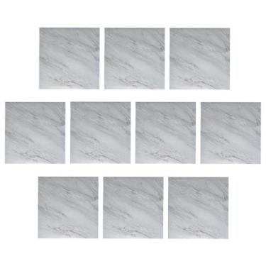 Imagem de Piso Vinilico Marmore Adesivo 10 uni Antiderrapante Impermeavel Autoco