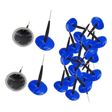 Imagem de oshhni Kit com 24 remendos de reparo de pneus em formato de cogumelo, para substituição de pneus furados em veículos automotivos, 8mm X 8cm