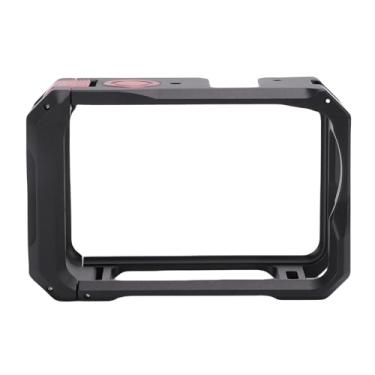 Imagem de Acouto Gaiola para Câmera, Adequada para Osmo Action 6, Câmera de Ação, Liga de Alumínio, Gaiola Protetora de Vídeo Com Sapata Fria, Rosca de 1/4