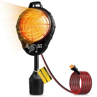 Imagem de Rakiyada Aquecedor elétrico de carrinho de golfe de 48 V, grade à prova de queimaduras atualizada, controle de temperatura infinito e aquecimento de fibra de carbono, aquecedor operado por bateria