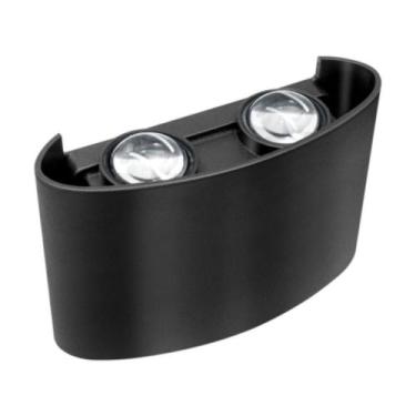 Imagem de Arandela Led Lentille Double Preta 4w Branco 6500k - LUMANTI