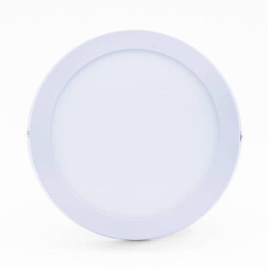 Imagem de Plafon Led Sobrepor 12w Redondo 3000k Branco Quente Bivolt -unidade