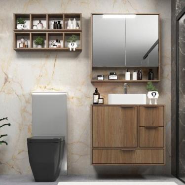 Imagem de Conjunto para Banheiro Modulado 100% Mdf Bp Prime Yescasa