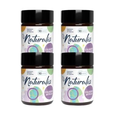Imagem de Colágeno Artiflex Naturalis com Àcido Hialurônico 90 Caps, 4 Unids