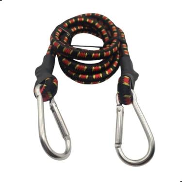 Imagem de Elástico para Bagageiro com Mosquetão Metálico 1,20m Corda Elástica Reforçada para Carga