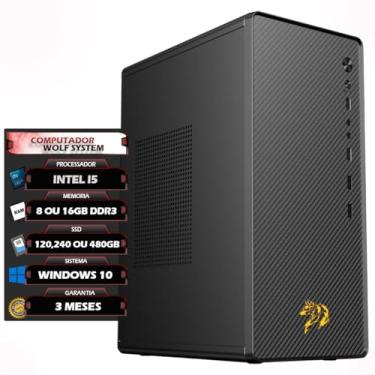 Imagem de PC Desktop Intel Core i5 2ª Geração, 8GB ou 16GB RAM DDR3, SSD 120GB/240GB/480GB, Windows 11, 4 Portas USB, HDMI, Preto, Torre (480, GB, 8, GB)