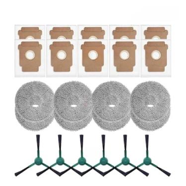 Imagem de Compatível com iRobot Roomba Plus 405 Combo / 505 Combo - Escovas principais e laterais + panos de limpeza + filtros + sacos de pó - Acessórios para robô(Green)