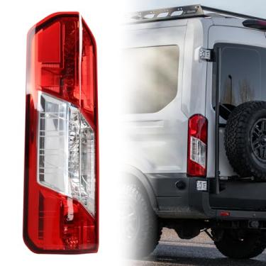 Imagem de YEQSHNG Luz traseira de halogênio LH com novas lâmpadas e arnês compatível com Ford Transit 150 250 350 350HD 2015-2025 substituição da lâmpada traseira do lado esquerdo do motorista CK4Z13405G 166