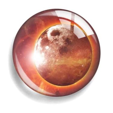 Imagem de 5 peças Oito Planetas Terra Júpiter Lua Tempo Pedra Pedra Pingente de Vidro Chaveiro Ímã Adesivo de Geladeira, Amanhecer, P