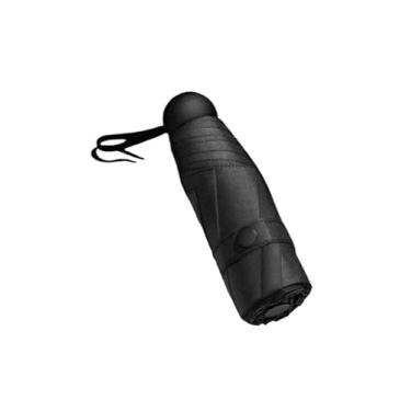 Imagem de Mini Guarda Chuva Sombrinha Cápsula Ultra Light Proteção UV Sol Chuva Portátil De Bolso(Preto)