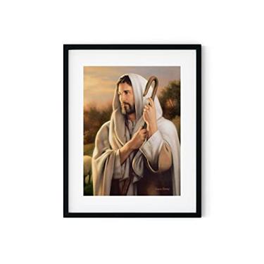 Imagem de The Good Shepherd Print - By Simon Dewey | Jesus Painting | Jesus Art | Picture of Jesus | Jesus Shepherd Art | Jesus With Lamb Picture | Simon Dewey Art (11x14 Print (9x12 Image) UNFRAMED